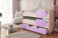 Двухэтажная детская кровать Соник 1.6 с ящиком, Ирис в Екатеринбурге - предосмотр