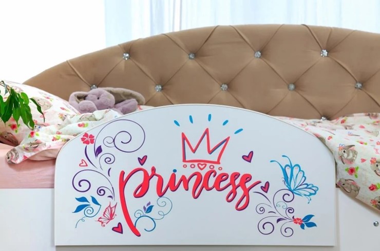 Кровать детская односпальная Эльза с бортиком, Розовый (латы) в Екатеринбурге - изображение 3