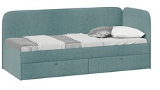 Подростковая кровать Молли тип 1 (80), Микровелюр Scandi Indigo 11 в Екатеринбурге