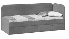Подростковая кровать Молли тип 1 (90), Микровелюр Scandi Graphite 22 в Екатеринбурге