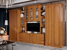 Гостиный гарнитур Альберт со шкафами, глянцевый в Екатеринбурге - предосмотр