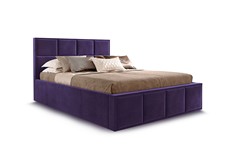 Кровать с основанием Октавия 1400,Мора фиолетовый в Екатеринбурге - предосмотр