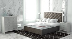 Кровать с механизмом двуспальная Сарма Манхэттен 160х200 (с коробом), высота спинки - 140 см в Екатеринбурге