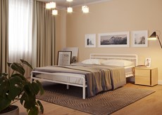 Спальная кровать Леон, 1200, белый в Екатеринбурге