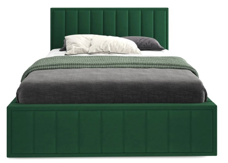 Кровать с механизмом 2-спальная Вена 1400, Велюр Мора зеленый в Екатеринбурге - изображение 1
