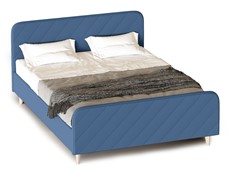 Спальная кровать Мелоди 1200 (без основания) Альба синий в Екатеринбурге