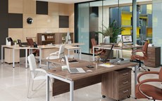 Мебель для персонала Xten S 1 - один стол с приставным брифингом в Екатеринбурге - предосмотр