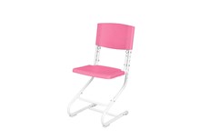 Регулируемый детский стул СУТ.01 Пластик (рост от 130 см), Розовый в Екатеринбурге - предосмотр